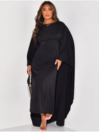 Robe Abaya luxueuse en satin