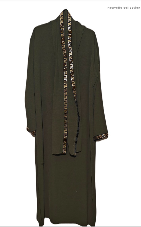 Abaya voile bande