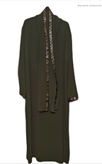 Abaya voile bande