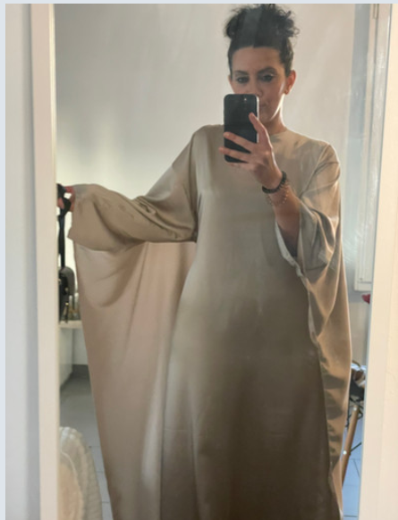 Robe Abaya luxueuse en satin