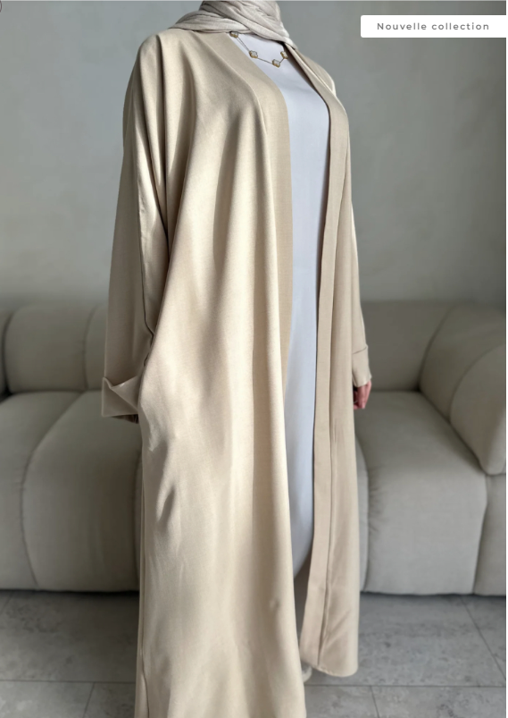 Kimono abaya long à manches longues