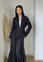 Gilet long avec ceinture