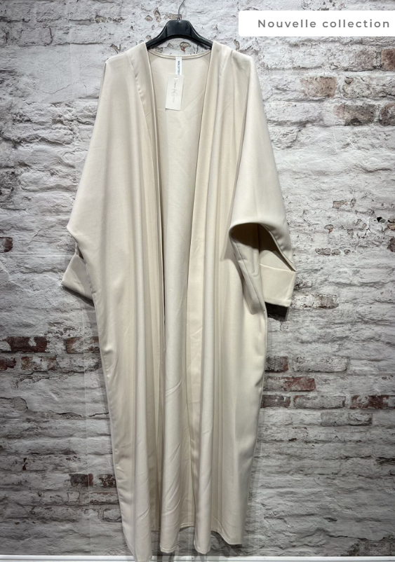 Kimono abaya long à manches longues