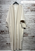 Kimono abaya long à manches longues
