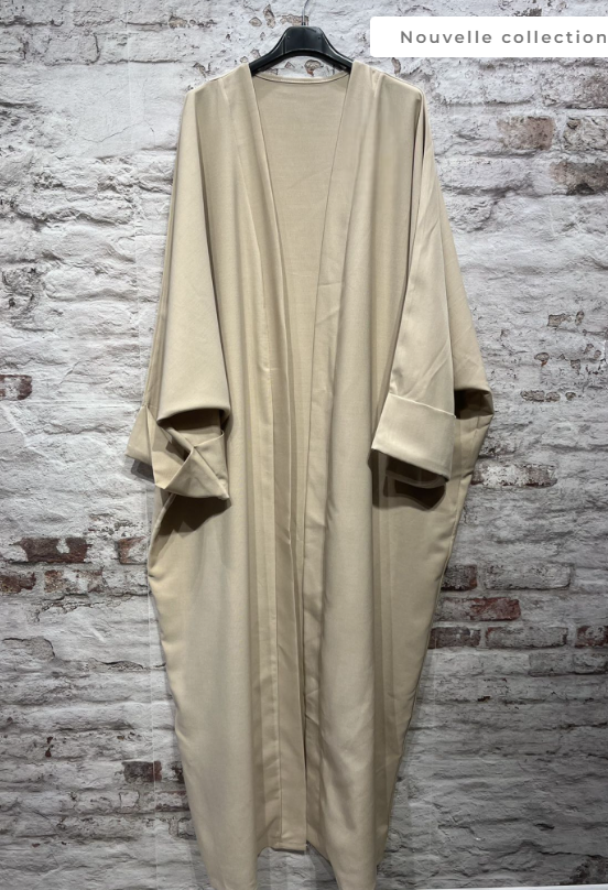 Kimono abaya long à manches longues