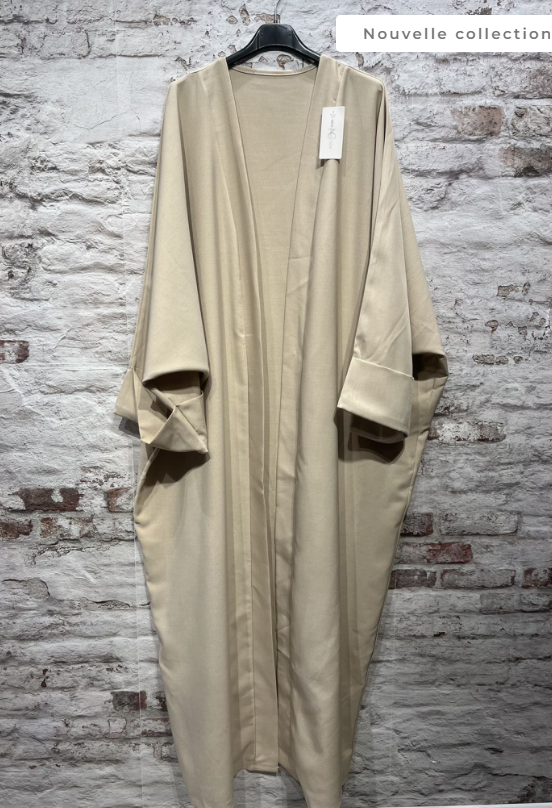 Kimono abaya long à manches longues