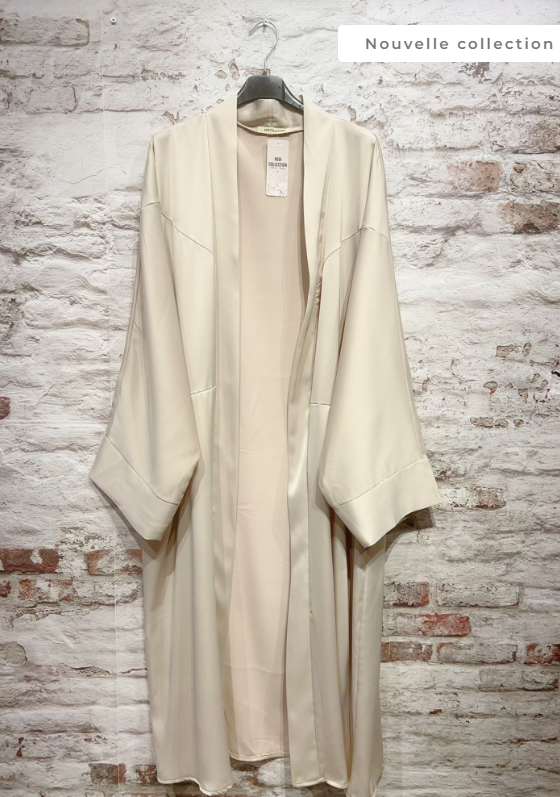 Kimono abaya long à manches longues