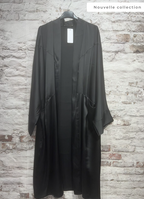 Kimono en Satin à Manches Longues
