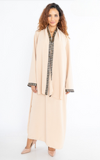 Abaya voile bande