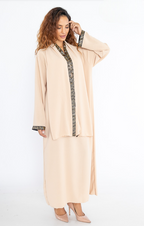 Abaya voile bande