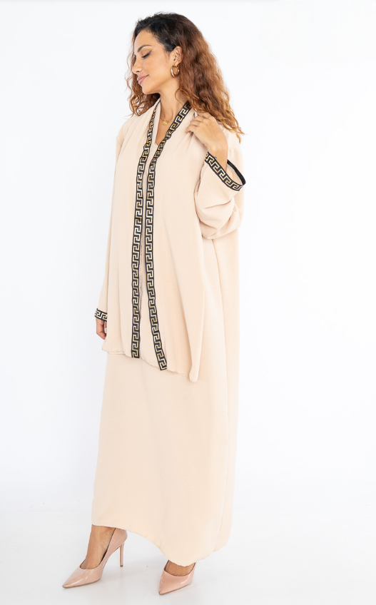 Abaya voile bande