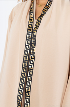 Abaya voile bande