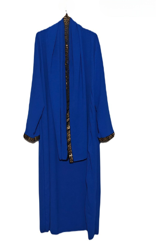 Abaya voile bande