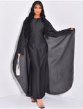 Robe Abaya luxueuse en satin