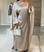 Robe Abaya luxueuse en satin