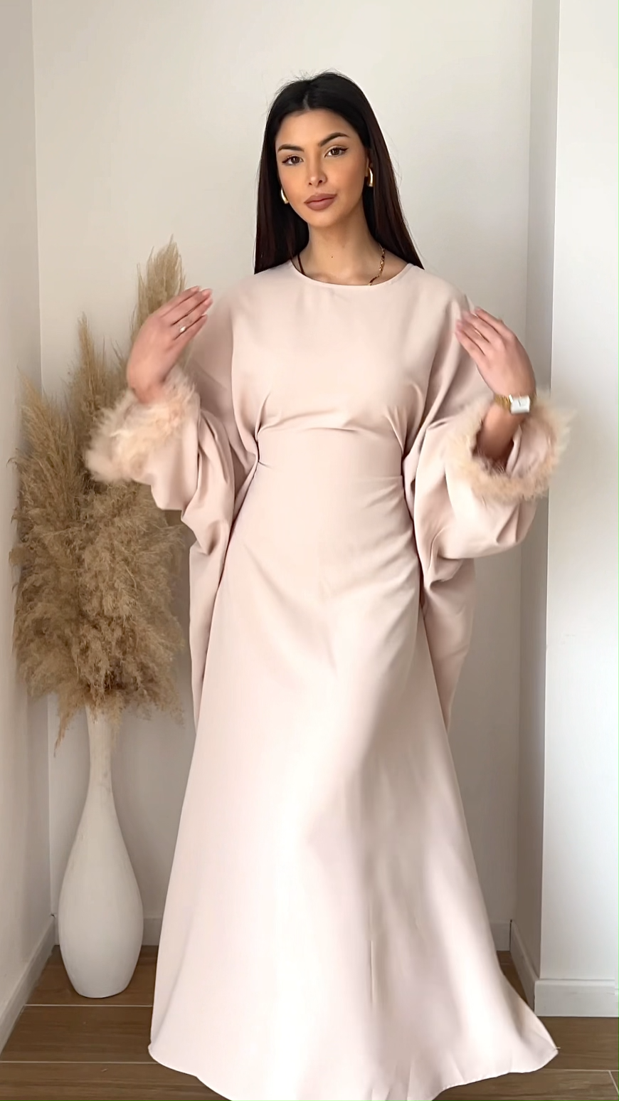 Robe Nnallys à Plumes